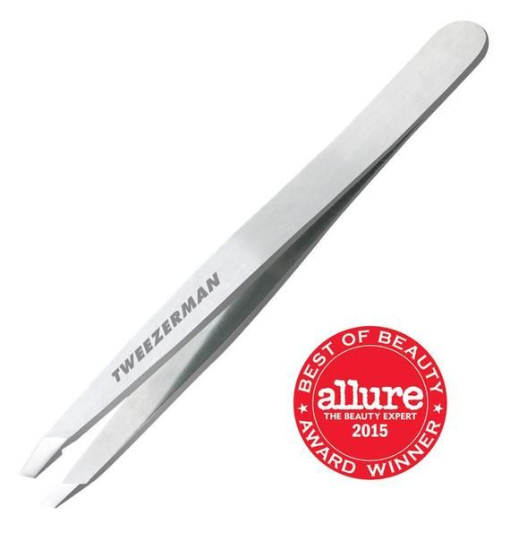 Tweezerman Stainless Steel Slant Tweezer Classic (Silver)