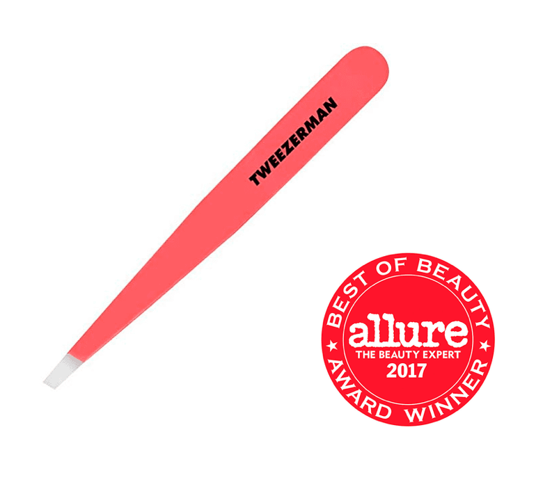 Tweezerman Stainless Steel Slant Tweezer (Geranium)