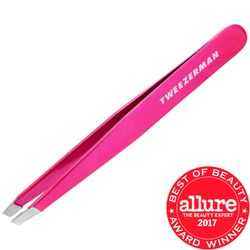 Tweezerman Stainless Steel Slant Tweezer (Pink)