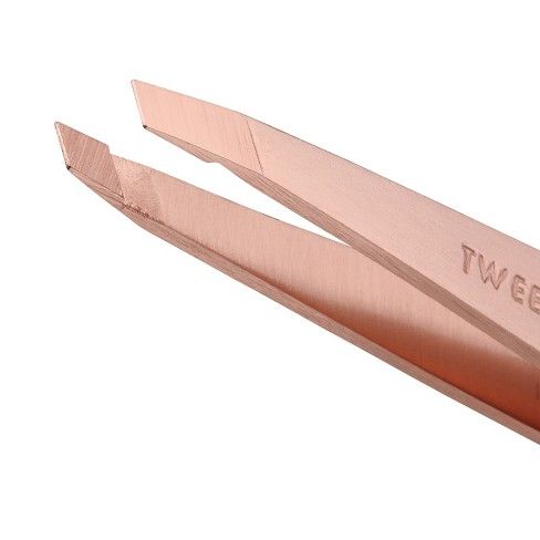 Tweezerman Stainless Steel Slant Tweezer  (Rose Gold) 