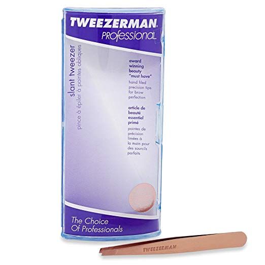 Tweezerman Stainless Steel Slant Tweezer  (Rose Gold) 