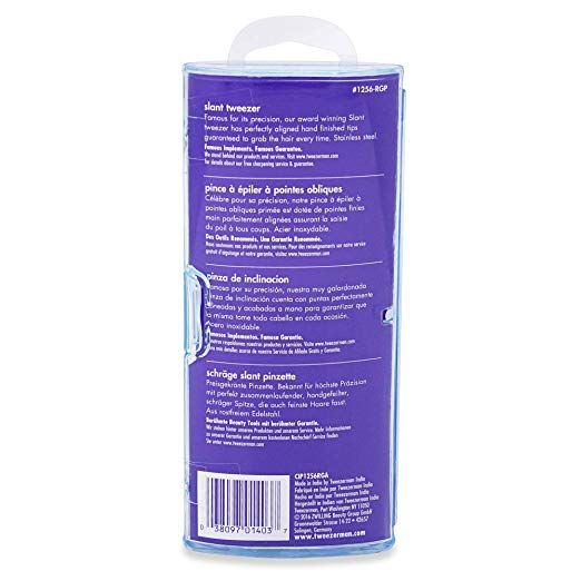 Tweezerman Stainless Steel Slant Tweezer  (Rose Gold) 