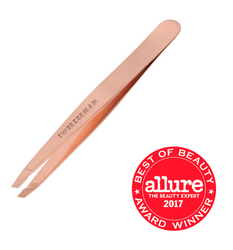 Tweezerman Stainless Steel Slant Tweezer (Rose Gold)