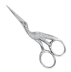 Tweezerman Stork Scissors Used for Trimming Brows and Facial Hair (3042-P)
