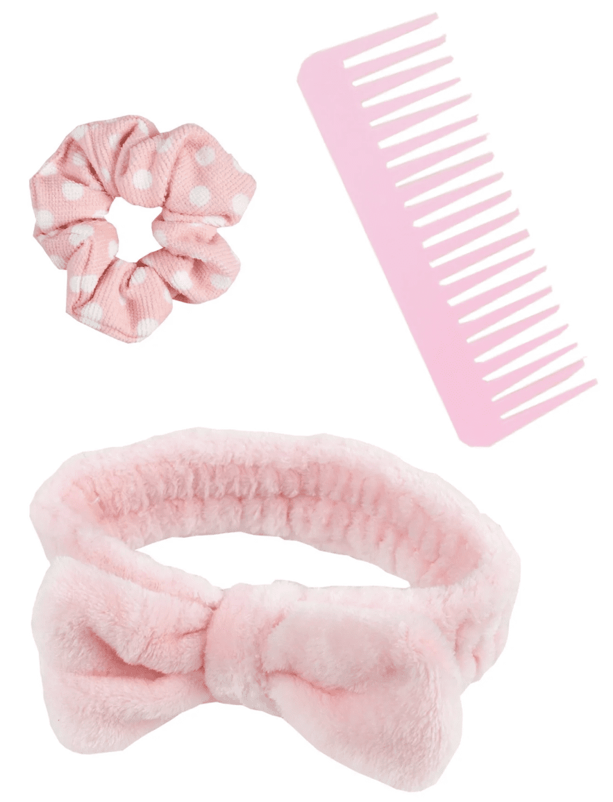 The Vintage Cosmetic Company, Wet Hair Kit, Pink (One Size) (3 Piece)