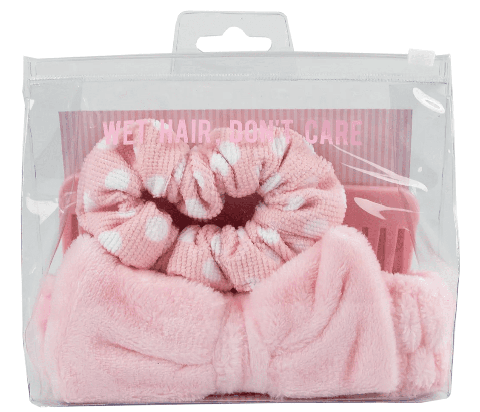 The Vintage Cosmetic Company, Wet Hair Kit, Pink (One Size) (3 Piece)