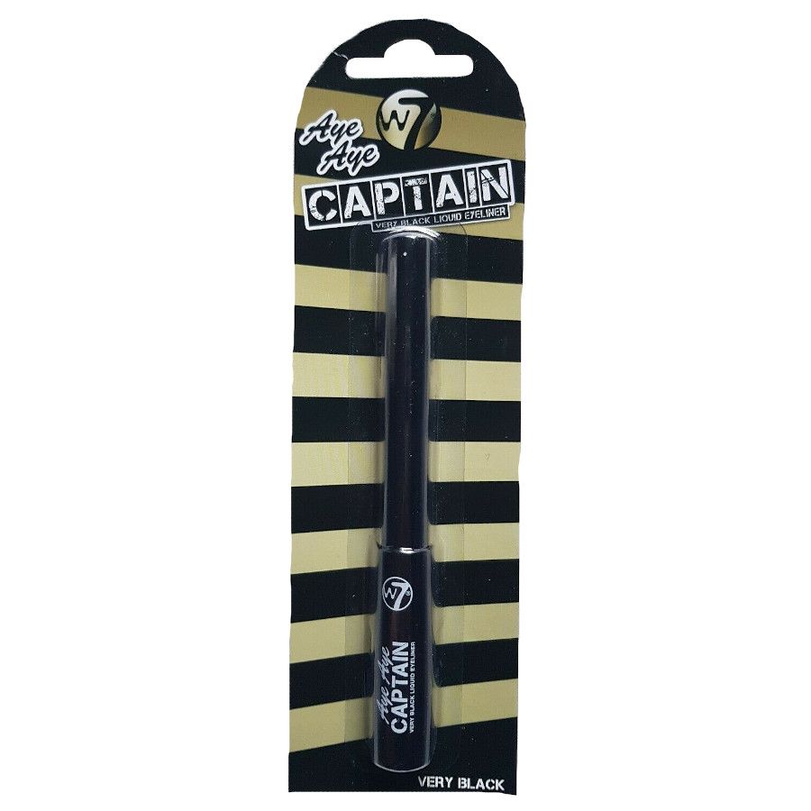 W7 COSMETICS Aye Aye Captain Liquid Eyeliner, Very Black