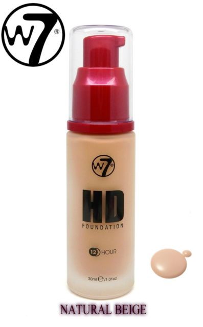 W7 COSMETICS High Definition 12 Hour Foundation - Sand Beige