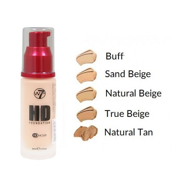 W7 COSMETICS High Definition 12 Hour Foundation - Sand Beige