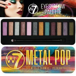  W7 COSMETICS Metal Pop - Metallic Shimmers Eyeshadow Palette