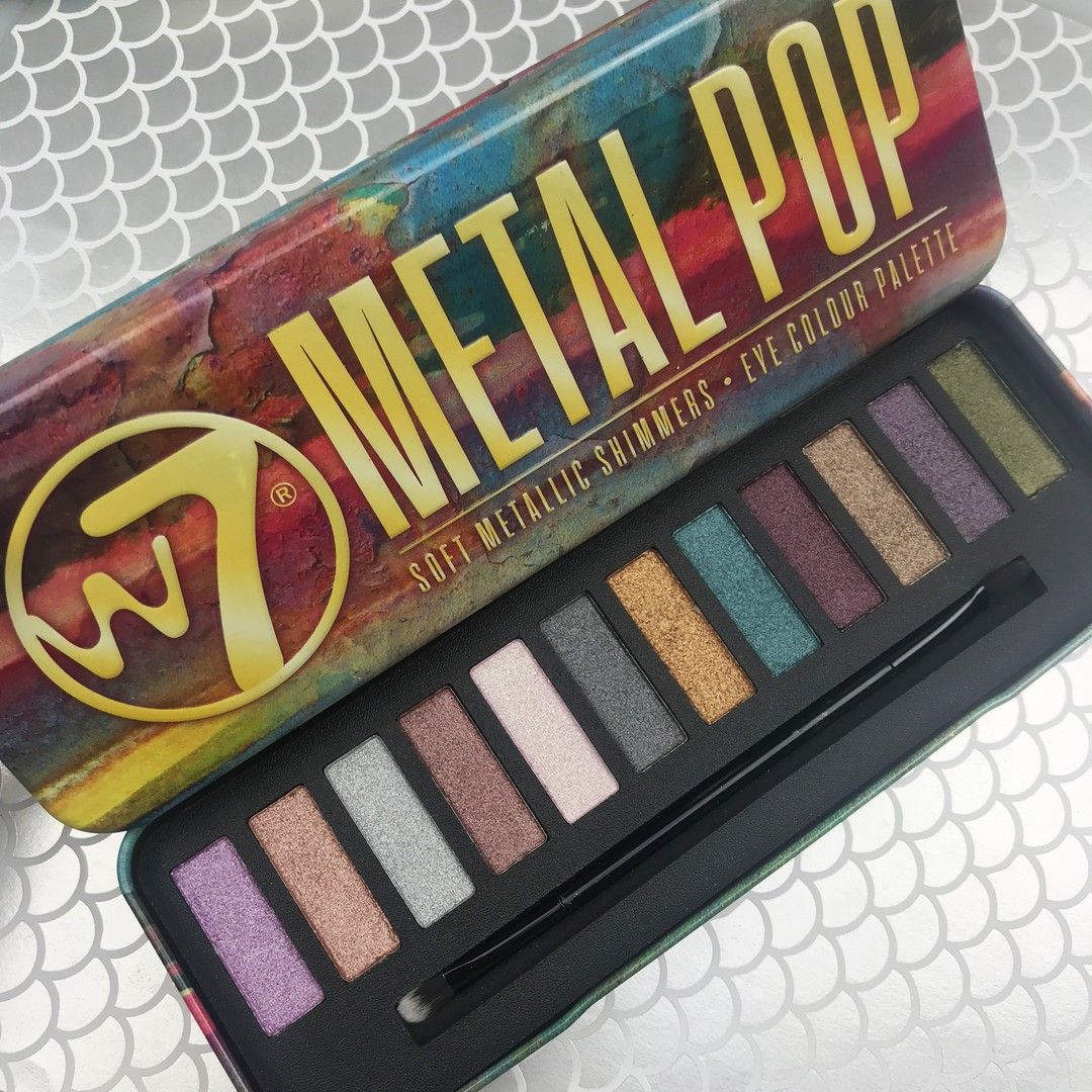  W7 COSMETICS Metal Pop - Metallic Shimmers Eyeshadow Palette