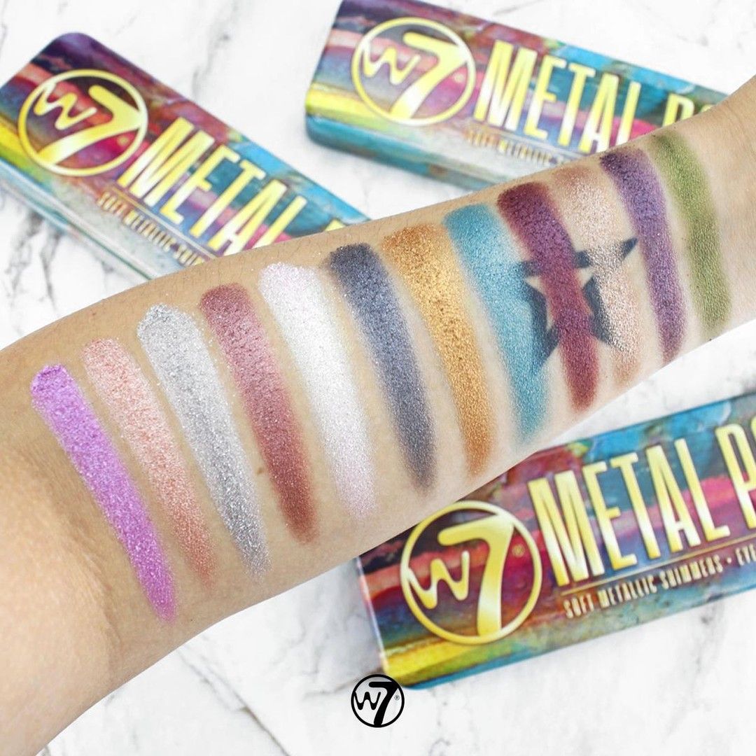  W7 COSMETICS Metal Pop - Metallic Shimmers Eyeshadow Palette