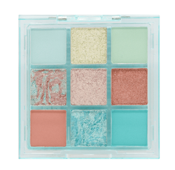 W7 COSMETICS Pressed Pigment Palette - Aquamarine, Soft Hues