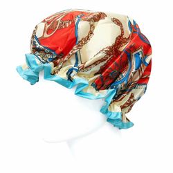 Wrapables Reusable Women's Waterproof Shower Caps, Royal