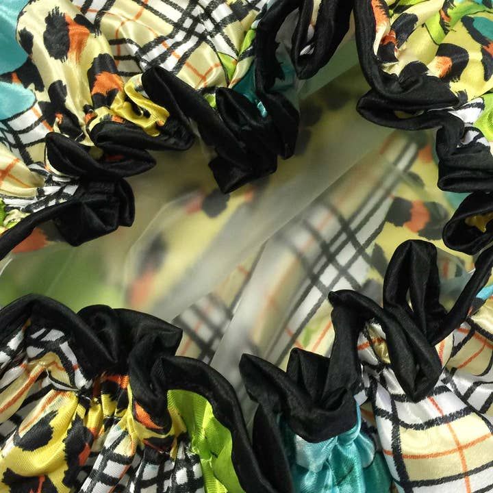 Wrapables Trendy Satin Shower Cap, Diva Prints