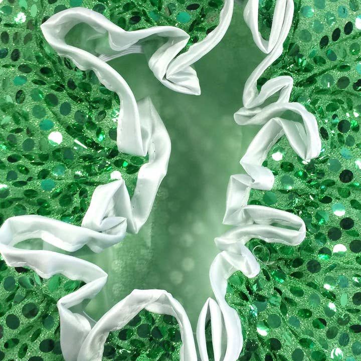 Wrapables Trendy Satin Shower Cap, Green Glitter Wrapables Trendy Satin Shower Cap, Green Glitter