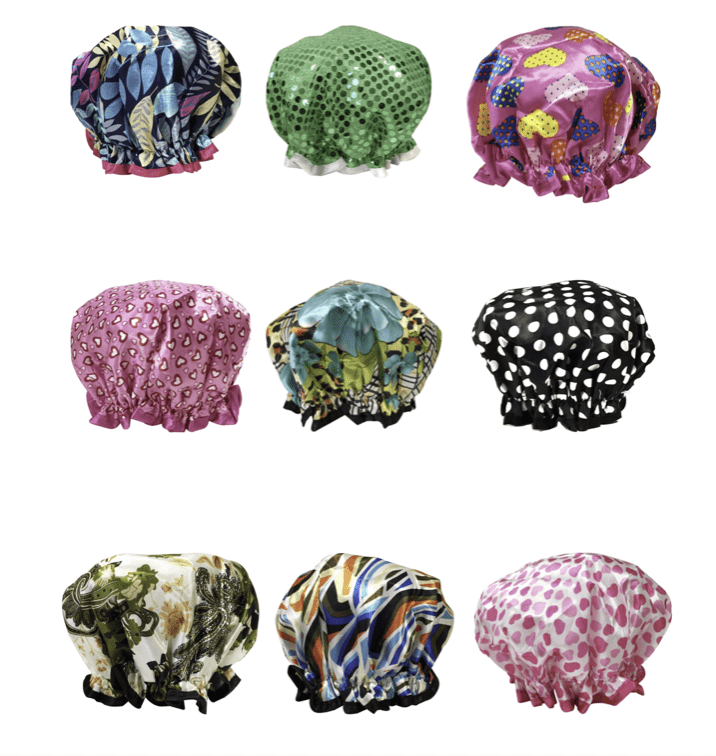 Wrapables Trendy Satin Shower Cap, Suave