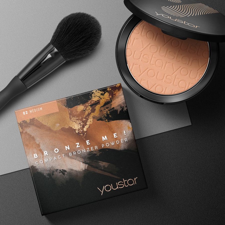 youstar Cosmetics Bronze Me! Compact Bronzer Powder, Medium 02