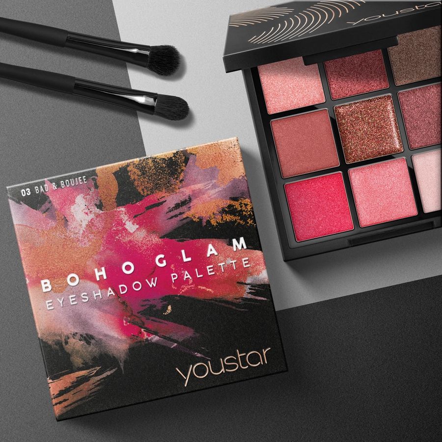 youstar Cosmetics BOHO GLAM Eyeshadow Palette, Bad & Boujee 03