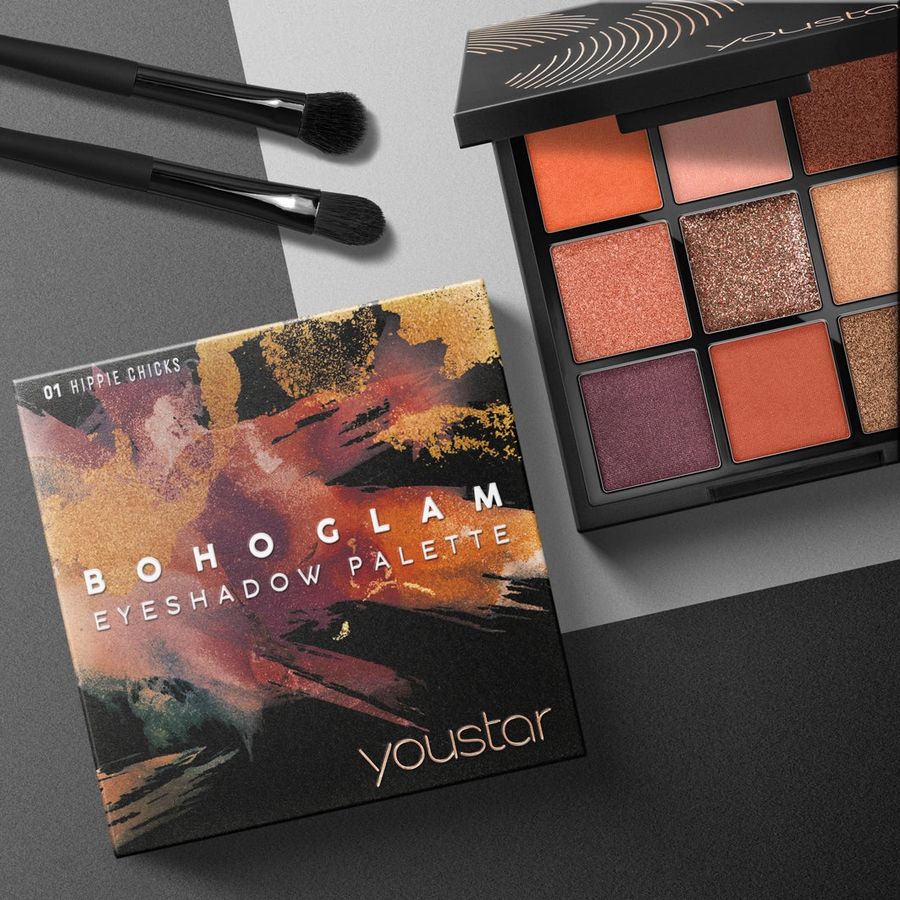 youstar Cosmetics Boho Glam Eyeshadow Palette, Hippie Chick - 01