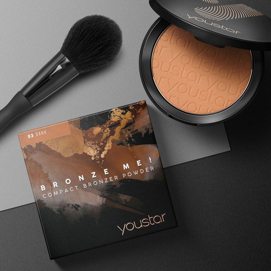 youstar Cosmetics Bronze Me! Compact Bronzer Powder, Dark 03
