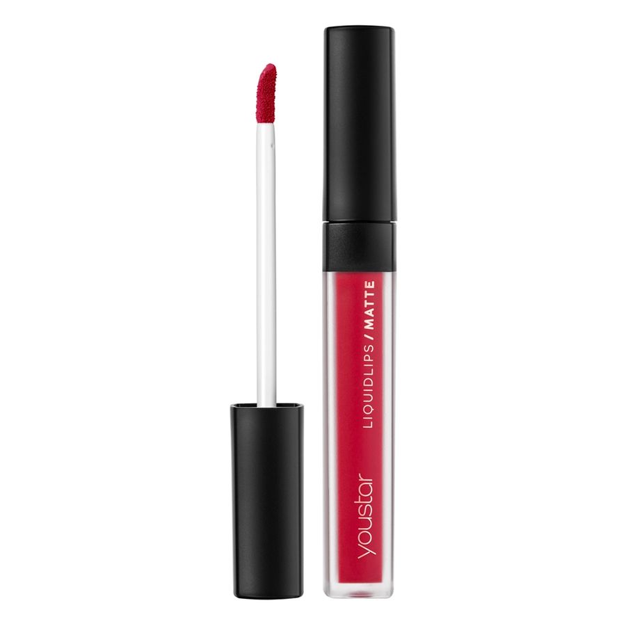 youstar Cosmetics Liquidlips/Matte Fluid Lipstick, Spicy Red - 02
