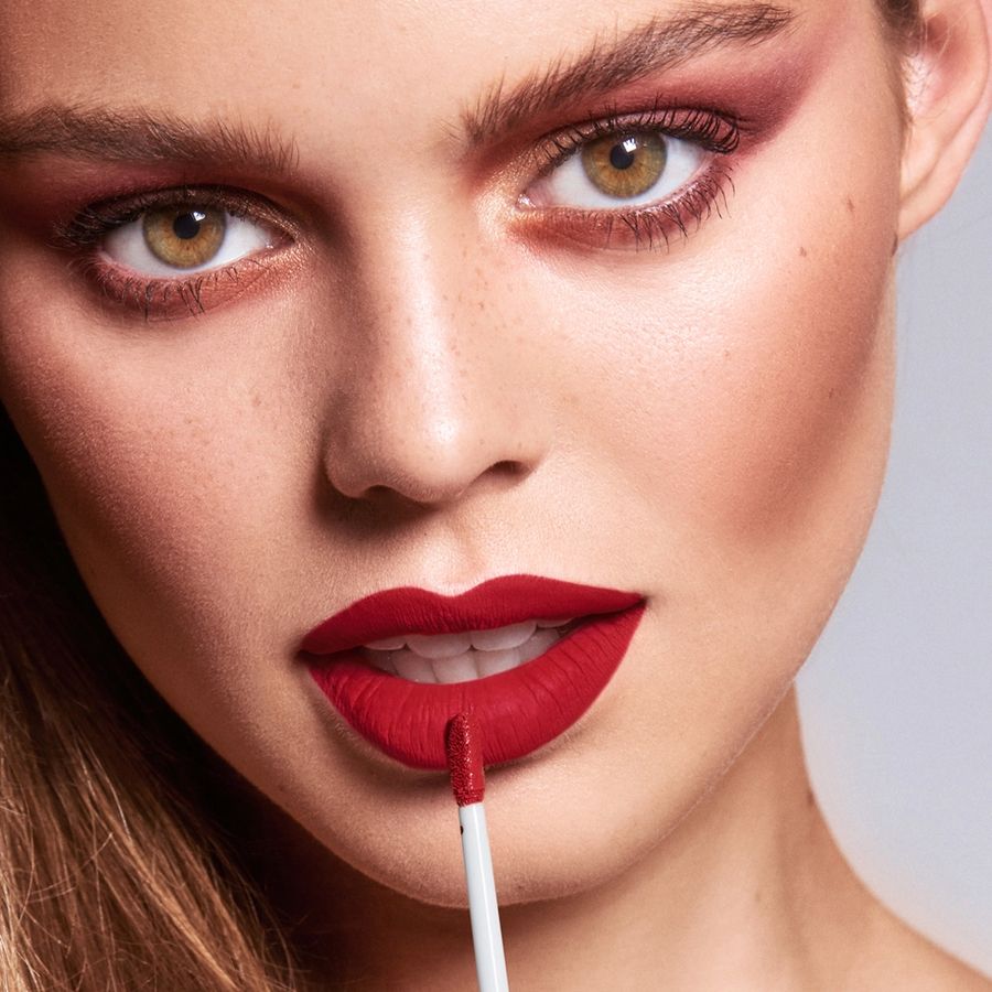 youstar Cosmetics Liquidlips/Matte Fluid Lipstick, Spicy Red - 02