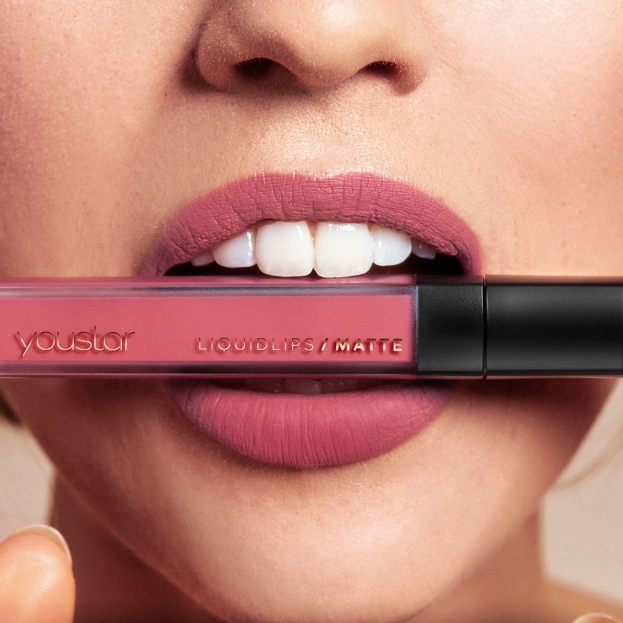 youstar Cosmetics Liquidlips/Matte Fluid Lipstick, Wild Rose - 01