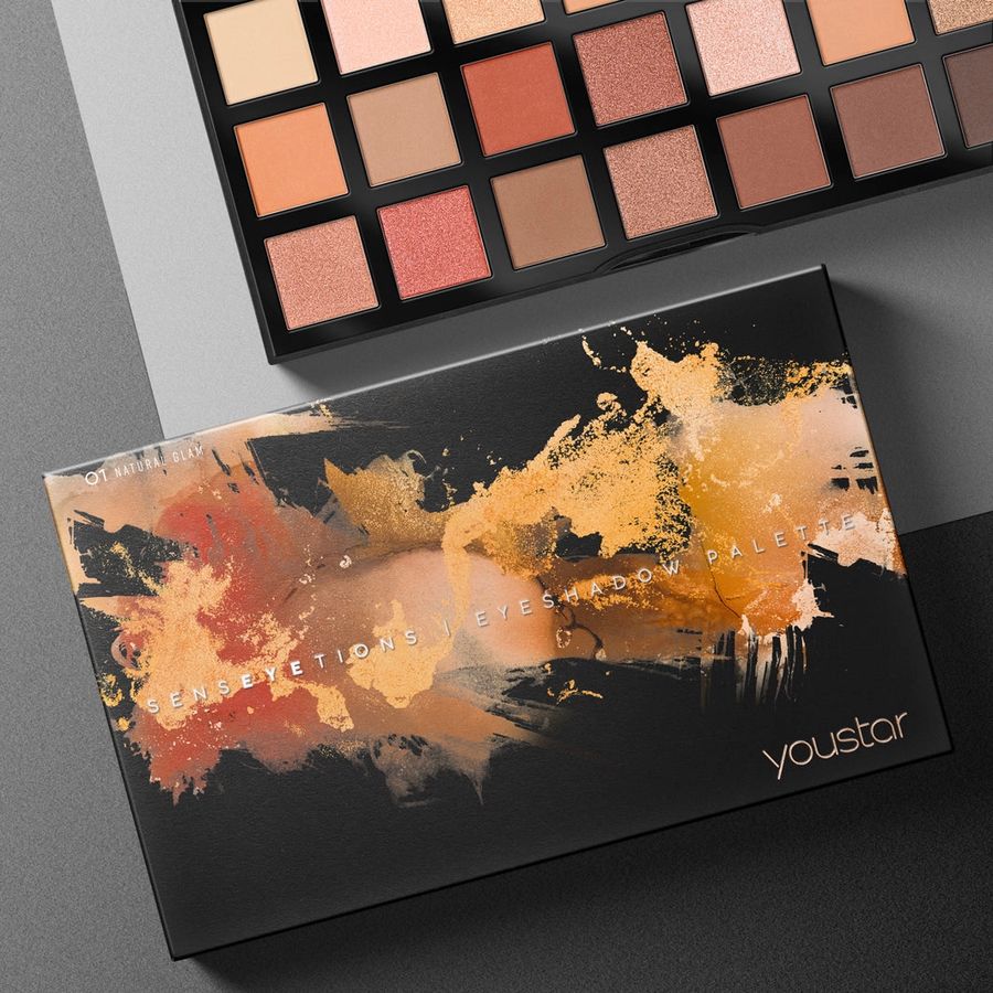 youstar Cosmetics SENSEYETIONS Eyeshadow Palette, Natural Glam 01