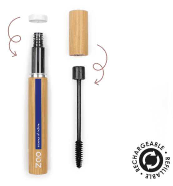 Zao Makeup Mascara Aloe Vera, Organic & Vegan - Black 090