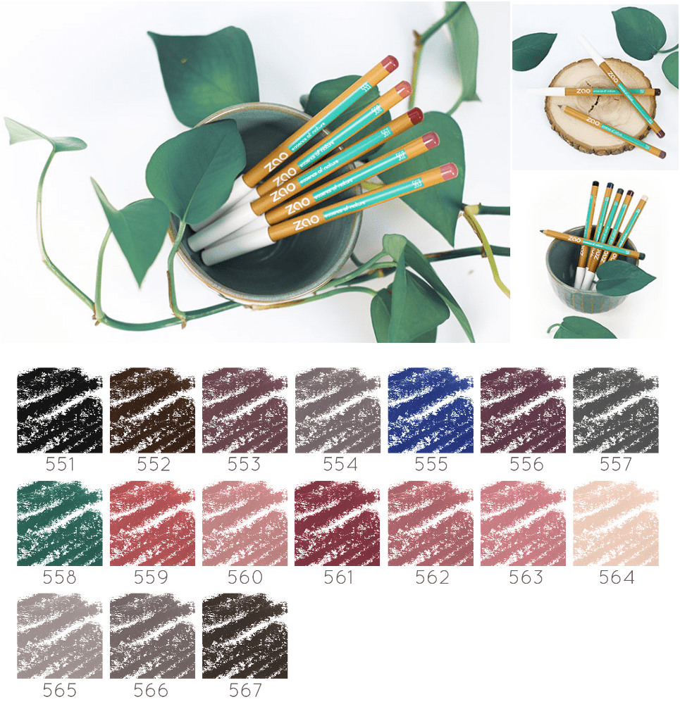 Zao Makeup Multifunctional Pencil (eyes & lips) Dark Brown 552