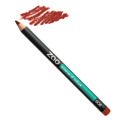 Zao Makeup Multipurpose Pencils for Eyes, Brows & Lips, Orange Brown 608