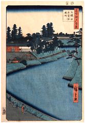 100 Views of Edo # 54 Deluxe 1st Edition by Ando Hiroshige