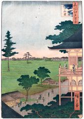 100 Views of Edo # 66 Deluxe 1st Edition by Ando Hiroshige