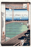 100 Views of Edo # 82 Deluxe 1st Edition by Ando Hiroshige