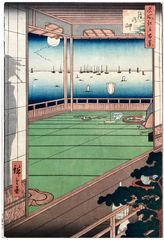 100 Views of Edo # 82 Deluxe 1st Edition by Ando Hiroshige