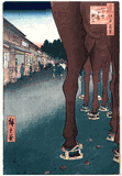 100 Views of Edo # 86 Deluxe 1st Edition by Ando Hiroshige