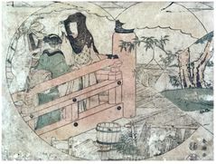 12 Months in 6 Sheets #6 by Katsukawa Shuncho