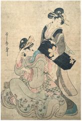 2 Courtesans by Utamaro 