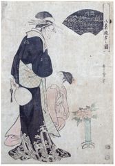 2 Courtesans by Utamaro II