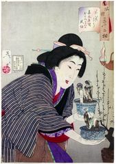 32 Aspects of Woman "Undecided" by Yoshitoshi