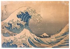 36 Views of Mt Fuji #1 Under the Wave off Kanagawa by Hokusai ***POSTHUMOUS***