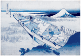 36 Views of Mt Fuji #20 Ushibori by Hokusai Pure Aizuri-e