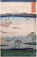 36 Views of Mt Fuji Kuroto Bay by Ando Hiroshige