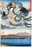 53 Station of the Tokaido # 19 Ejiri by Ando Hiroshige and Utagawa Kunisada I