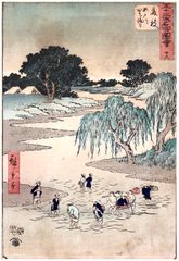 53 Station of the Tokaido # 23: Fujieda by Ando Hiroshige