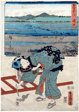 53 Station of the Tokaido # 24 Shimada by Ando Hiroshige and Utagawa Kunisada