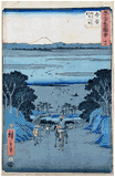53 Station of the Tokaido # 25 Tate-e by Ando Hiroshige