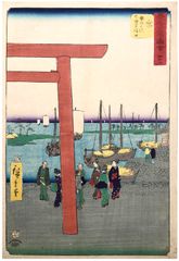 53 Station of the Tokaido # 42 Miya by Ando Hiroshige