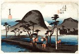53 Station of the Tokaido 'Hoeido' #8 by Ando Hiroshige
